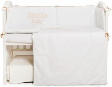 Постільний комплект 6 ел Twins Little Baby 4042-TLB--02, white/beige